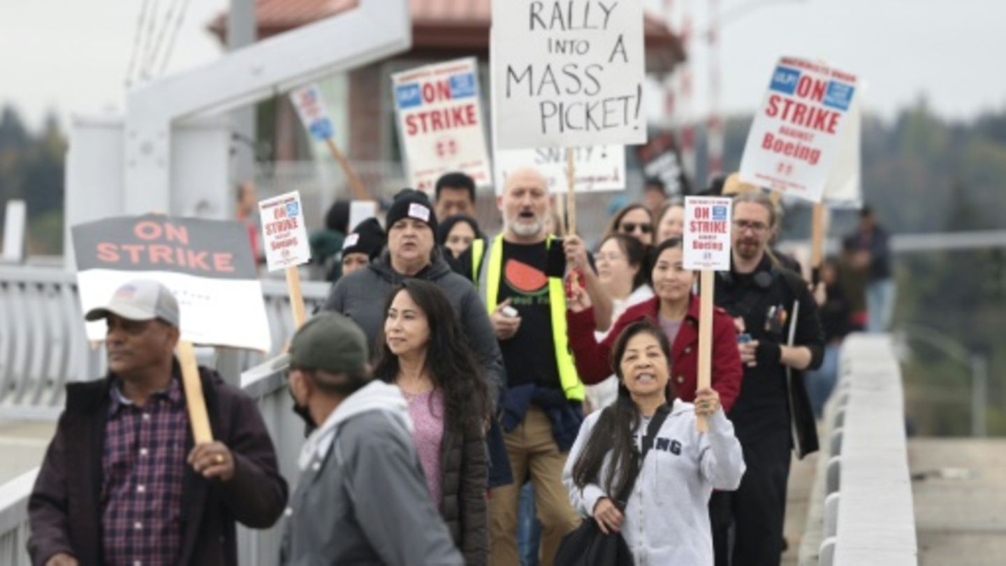 Nach einer Streikkundgebung im Oktober in Seattle