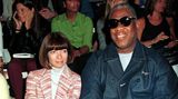 Wintour und Talley auf einer Modenschau im Jahr 2000 in New York