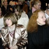 Wintour, Talley und Coddington auf einer Fashion Show im Jahr 2003