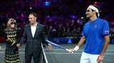 Wintour und Federer beim Laver Cup 2019