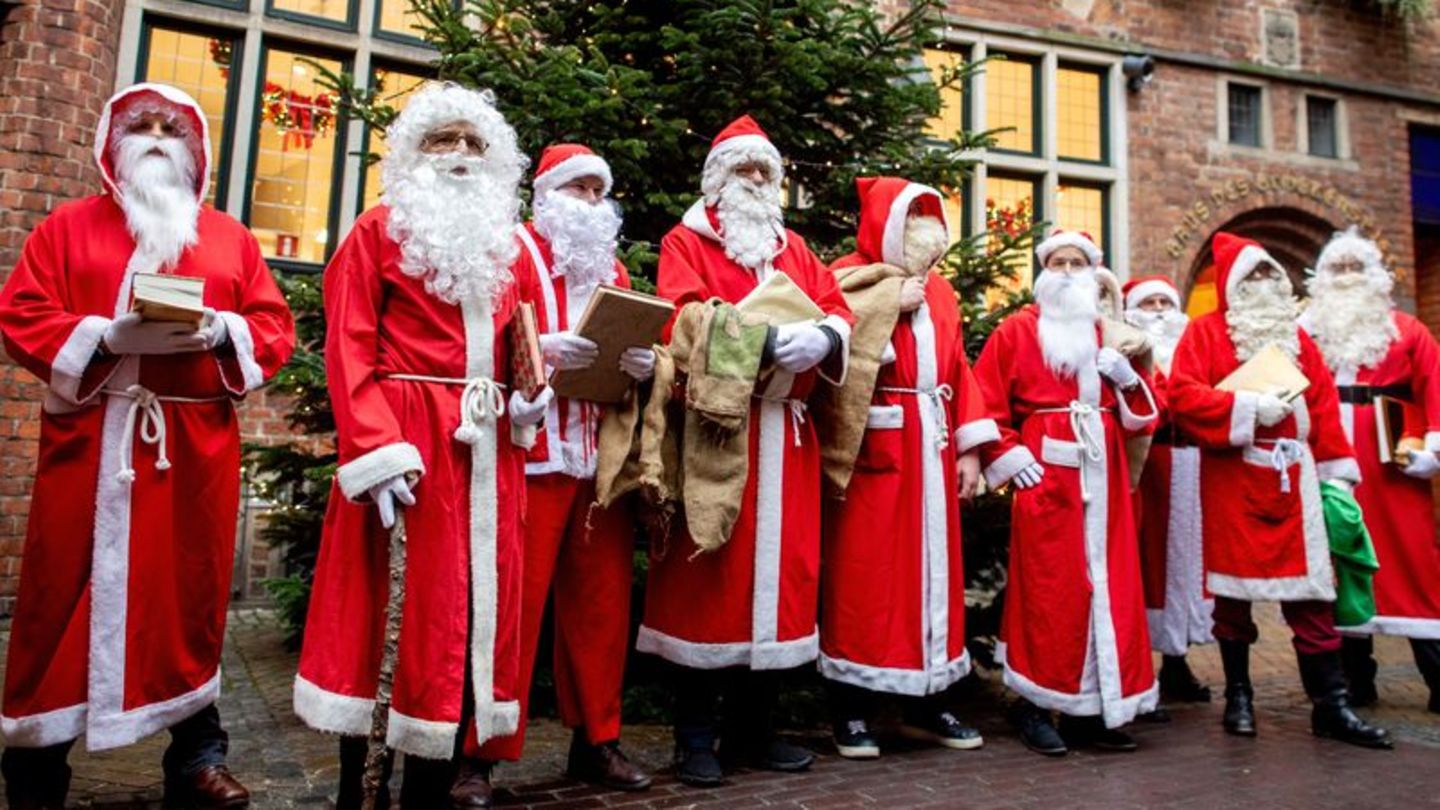 Weihnachtsmänner zum Mieten