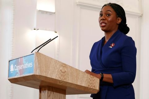 Badenoch nach ihrer Wahl zur neuen Tory-Chefin