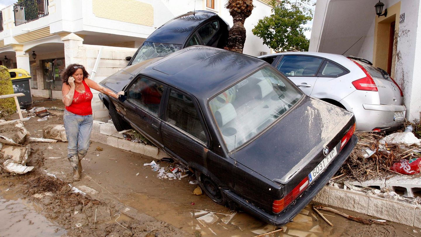 Almería nach einem Unwetter am 29. September 2012