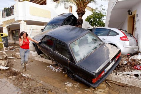 Almería nach einem Unwetter am 29. September 2012