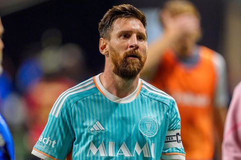 Lionel Messi im türkisen Trikot von Inter Miami
