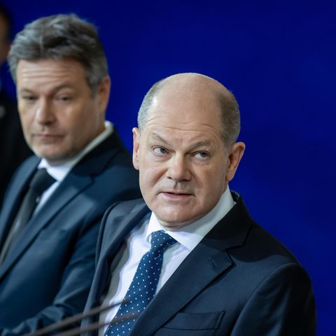 Ampel-Politiker: Vizekanzler Robert Habeck (Grüne), Kanzler Olaf Scholz (SPD) und Finanzminister Christian Lindner (FDP)