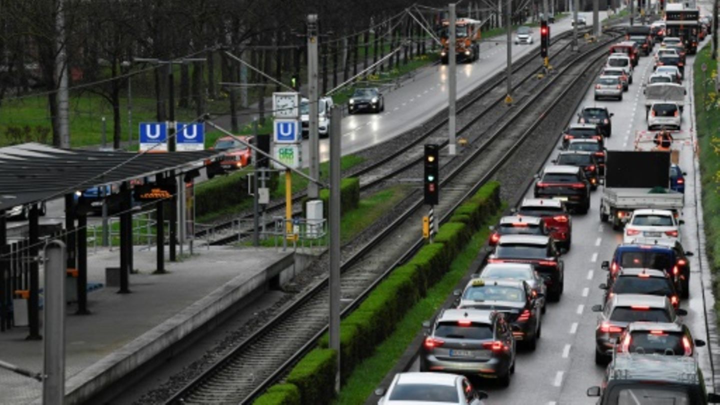 Stau in Stuttgart