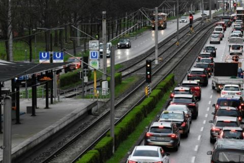 Stau in Stuttgart