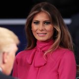 Melania Trump nach der Präsidentschaftsdebatte mit Hillary Clinton im Oktober 2016