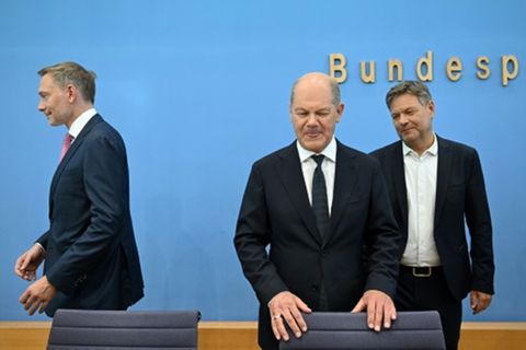 Lindner, Scholz und Habeck