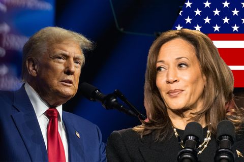 Harris und Trump: US WAHL