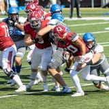 Während eines Collage Football Spiels