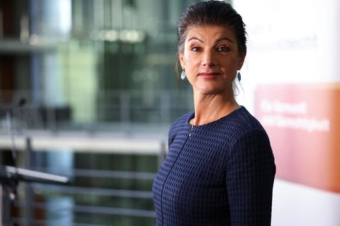 Die BSW-Vorsitzende Sahra Wagenknecht am Dienstag im Paul-Löbe-Haus in Berlin