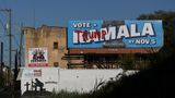 Ein erbittertes Duell bis ins letzte Detail: Trump-Anhänger haben in Philadelphia eine Harris-Wahlwerbung übersprüht