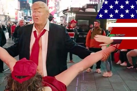 Statue von Trump in Sex-Pose "trifft einen Nerv"