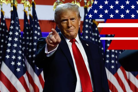 US-Wahl 2024: Donald Trump bei seiner Rede, in der er sich selbst zum Sieger erklärte