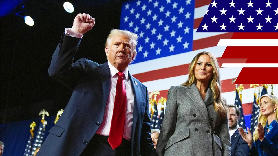 Trump dankt Melania mit unangenehmer Umarmung – und grüßt ihre tote Mutter