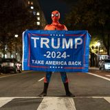 Dieser Spiderman dürfte mit dem Wahlausgang in den USA höchst zufrieden sein
