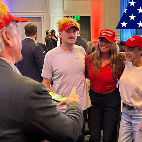 A mix of carnival and birthday party: Donald Trump supporters celebrate in Georgia