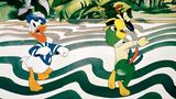Donald Duck auf dem berühmten Straßenmosaik an der Copacabana