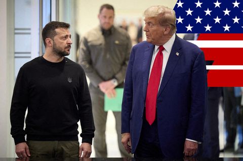Trump und Ukraines Präsident Selenskyj