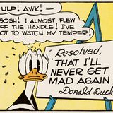 Donald Duck schwört seiner Wut ab und gelobt Besserung