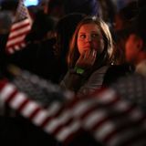 Wie viel Hoffen, wie viel Bangen liegt in diesem Blick einer Harris-Unterstützerin an der Howard University?