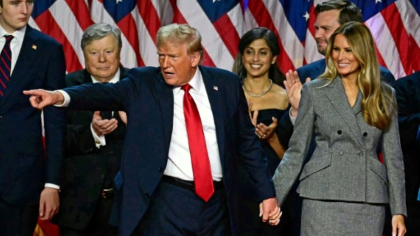 Donald Trump bei seiner Siegesrede in Florida