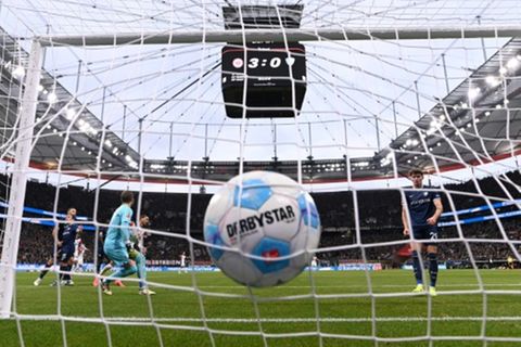 Tortreffer in einem Fußballspiel