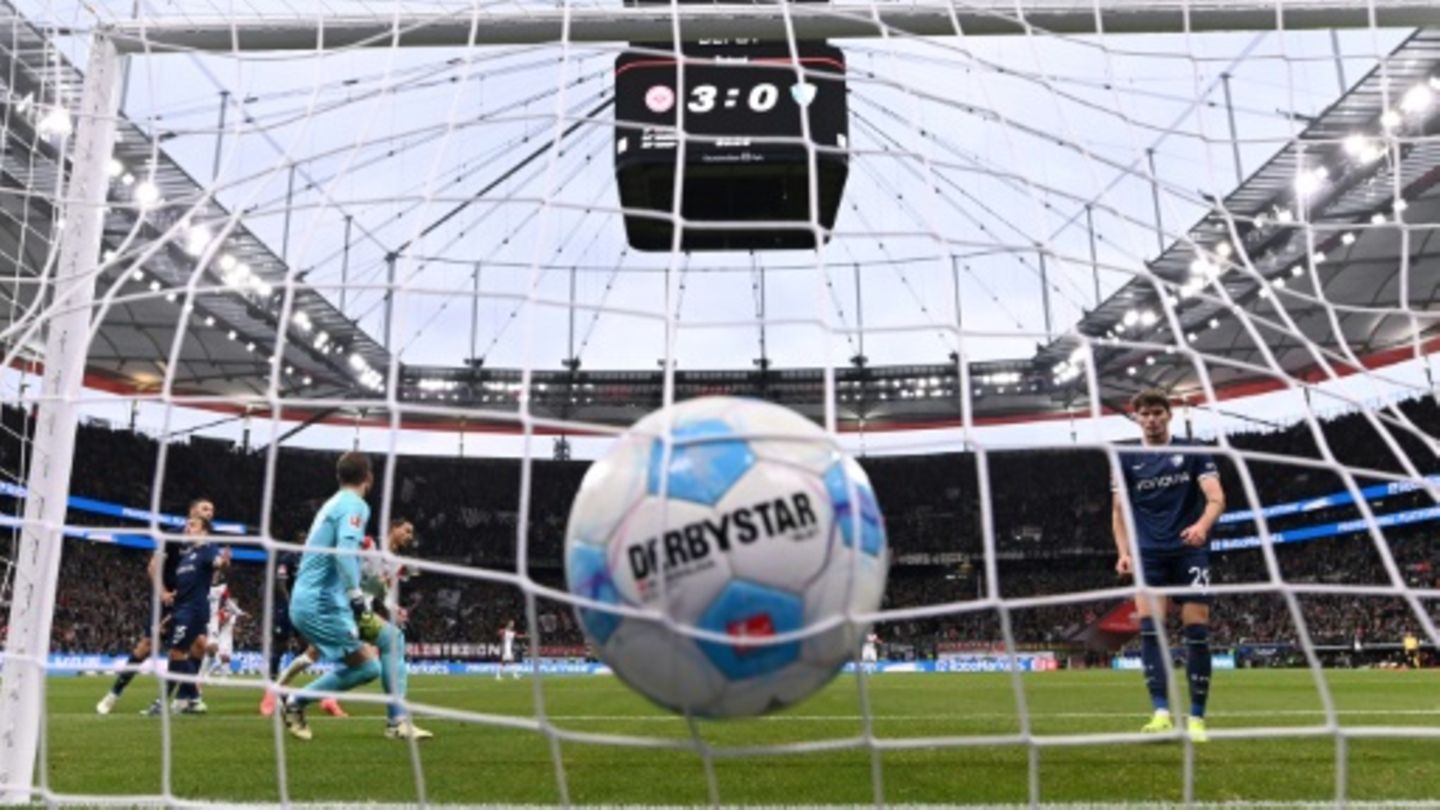 Tortreffer in einem Fußballspiel