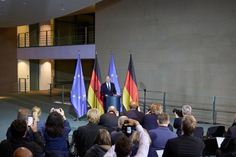 Olaf Scholz spricht nach Ampel-Aus