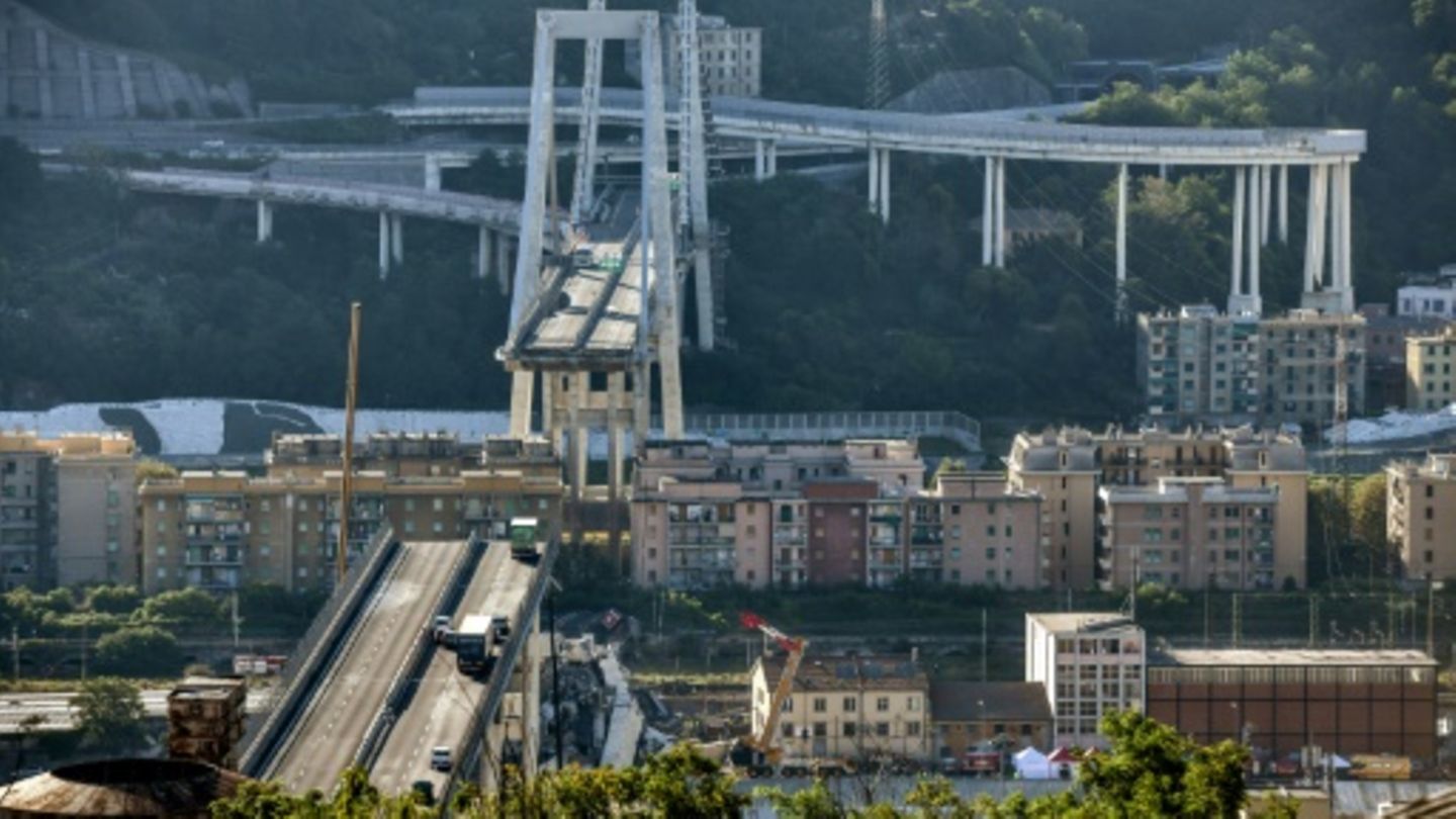 Eingestürzte Morandi-Brücke in Genua