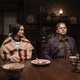 DiCaprio in dem Film  "Killers of the Flower Moon", hier in einer Szene mit der indigenen Lily Gladstone