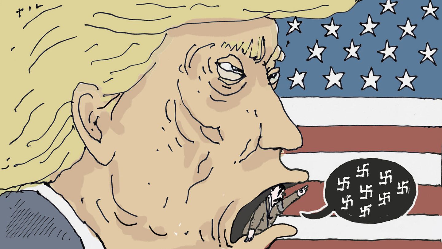 Mehrfach soll Donald Trump sich wohlwollend über Adolf Hitler geäußert haben. "Wissen Sie, Hitler hat auch einige gute Dinge getan", habe er mehrfach zu ihm gesagt, erzählte der ehemalige Stabschef von Trump, John Kelly, der "New York Times"