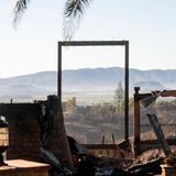 Auch dieses Haus wurde vom "Mountain Fire" völlig zerstört. Außer ein paar Fragementen ist nichts mehr übrig