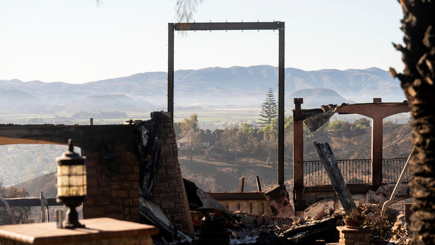 Auch dieses Haus wurde vom "Mountain Fire" völlig zerstört. Außer ein paar Fragementen ist nichts mehr übrig