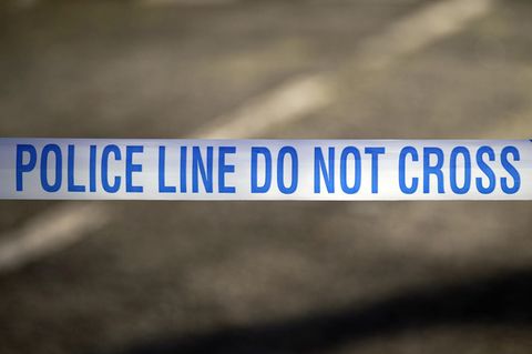 London: Ein Absperrband der britischen Polizei