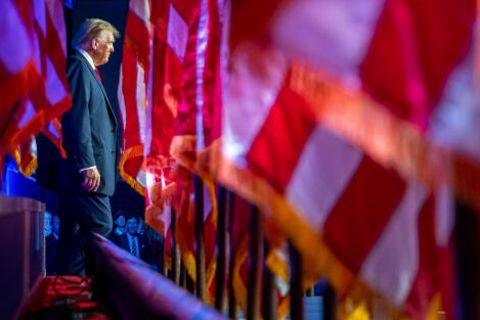 Donald Trump vor Publikum