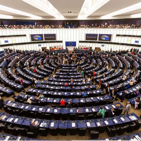 EU Parliament plenary hall