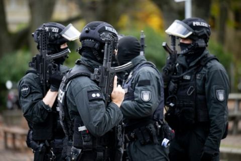 Spezialkräfte der Polizei bei einem Einsatz