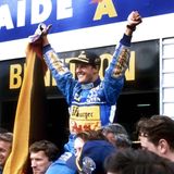 Michael Schumacher feiert seinen ersten WM-Titel