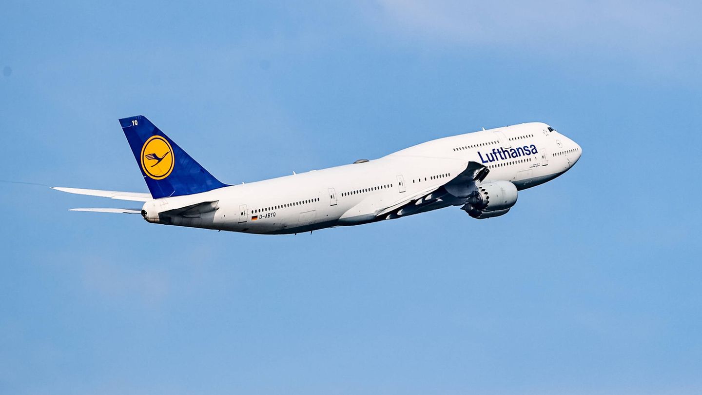 Eine Boeing der Lufthansa