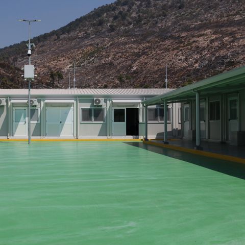 Aufnahmezentrum für MIgranten in Albanien