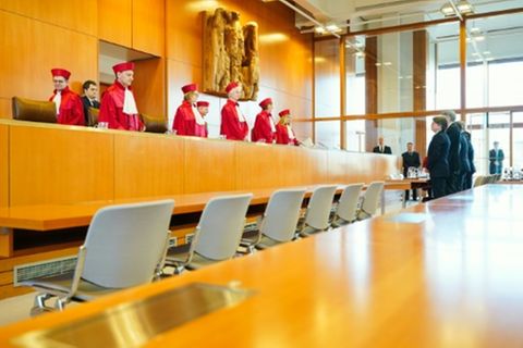 Zweiter Senat des Bundesverfassungsgerichts im Januar
