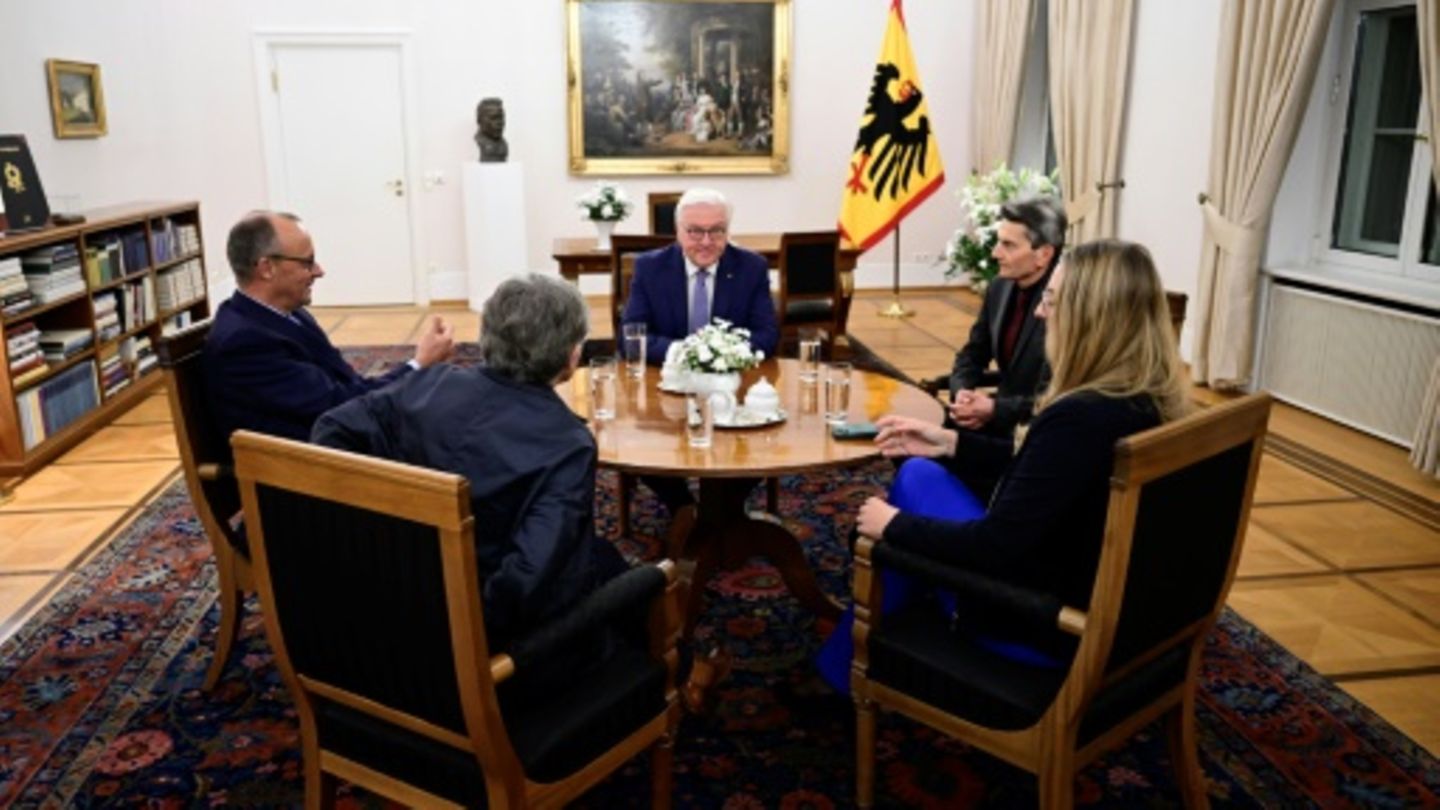 Fraktionsvorsitzende am Abend bei Steinmeier