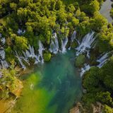 Der Kravica-Wasserfall Bosnien und Herzegowina