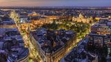 Innenstadt Belgrad Serbien Nachts
