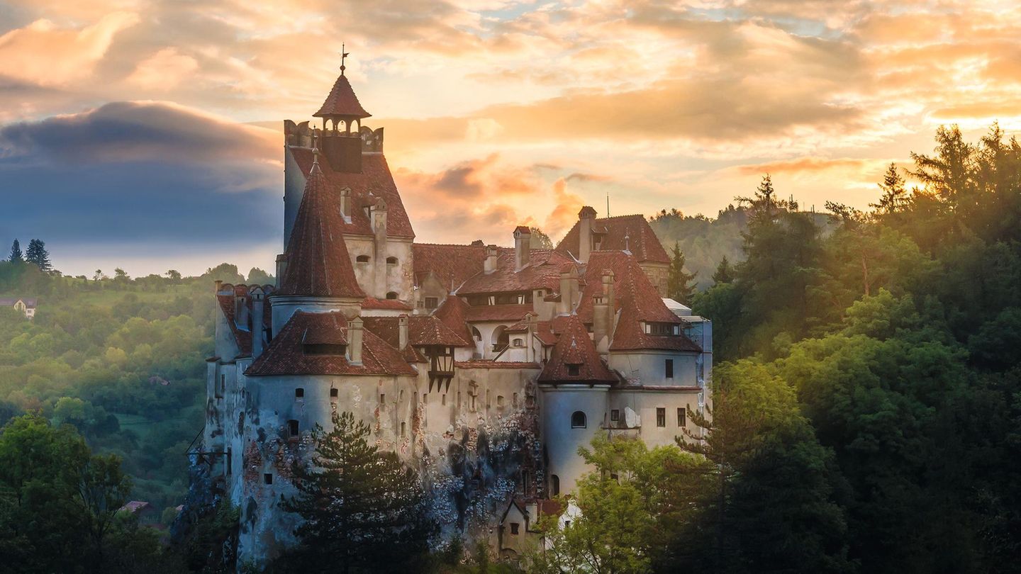 Dracula Bran Castle in Bran city Romania