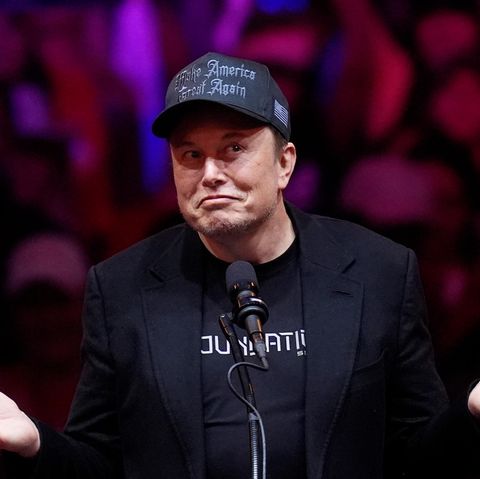 Elon Musk at a campaign rally for Donald Trump
