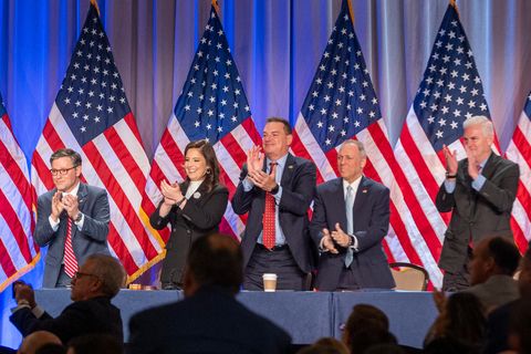 Applaus vom Kongresskomitee der Republikaner für den designierten US-Präsidenten Donald Trump